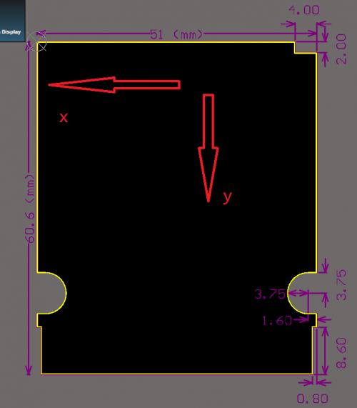 GameBoy A40, A47 PCB Accelerometer Directions